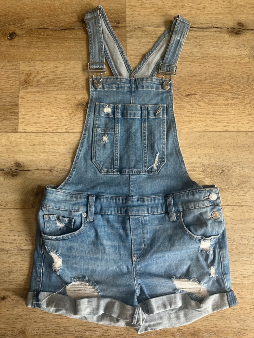 Garage Light Blue Denim Overalls
